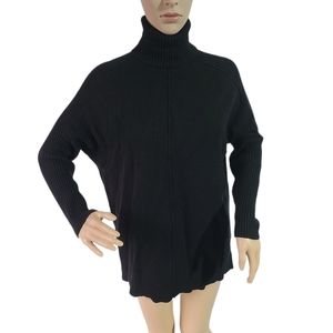 Black turtle neck sweater